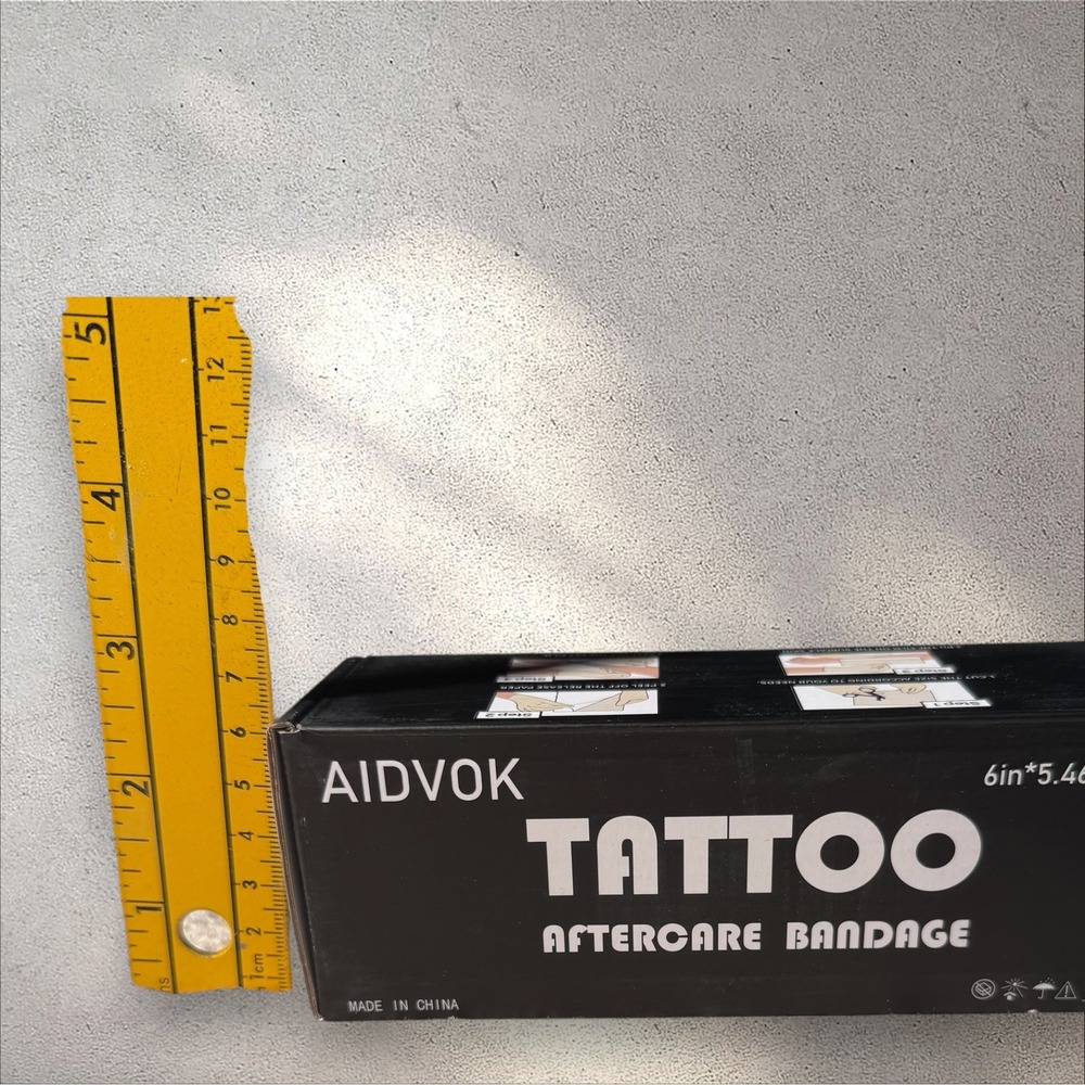 AIDVOK Tattoo‎ Aftercare Bandage 6in x 5.46yd Roll Medical Polyurethane Film - Picture 6 of 7